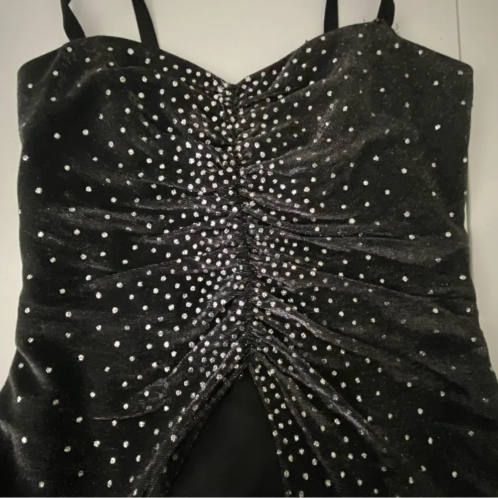Vintage Y2K Women’s 12 Black Formal Dress‎ Dark Fairy Grunge Whimsigoth Wedding - Picture 7 of 12